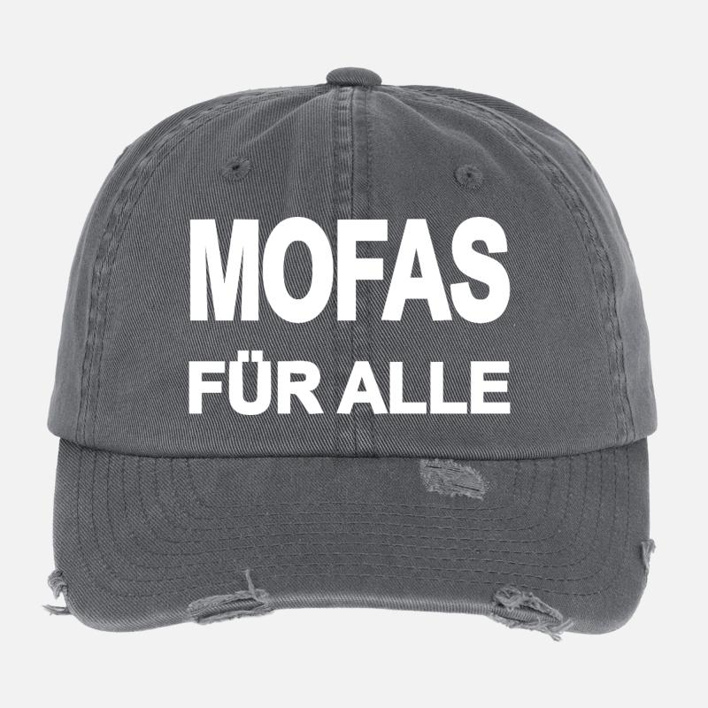 Mobylette Casquette vintage effet usé Flexfit