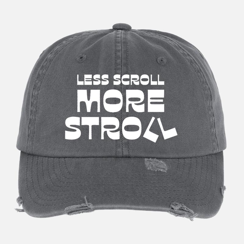 Moins de défilement, plus de promenade Casquette vintage effet usé Flexfit