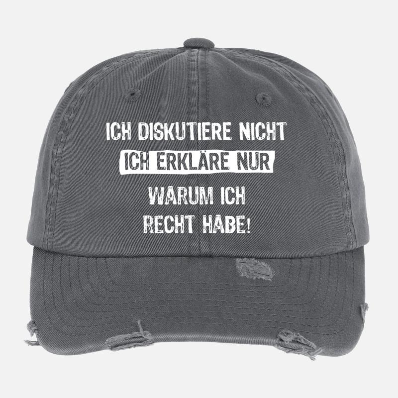 Je ne discute pas, j’explique juste pourquoi je Casquette vintage effet usé Flexfit