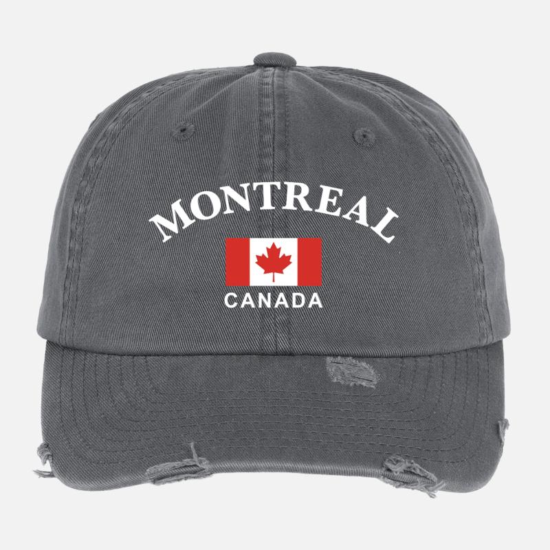 Montreal, Kanada Flexfit Vintage Destroyed Cap