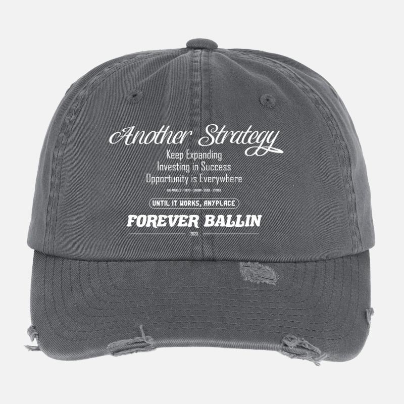 Another Strategy Forever Flexfit Vintage Destroyed Cap