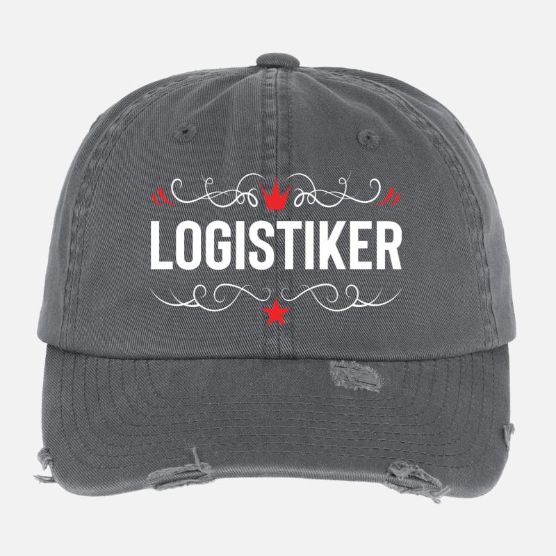 Logistiker Beruf Flexfit Vintage Destroyed Cap