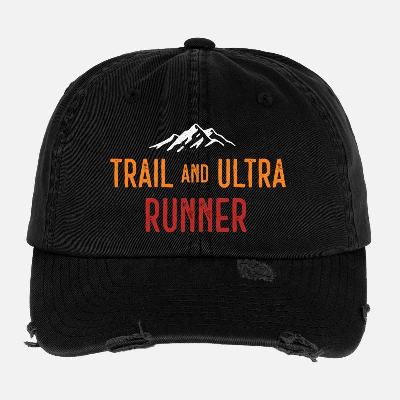 Trail und Ultra Runner Flexfit Vintage Destroyed Cap