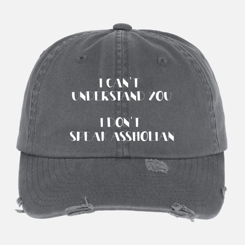 I can't understand you Flexfit Vintage Destroyed Cap