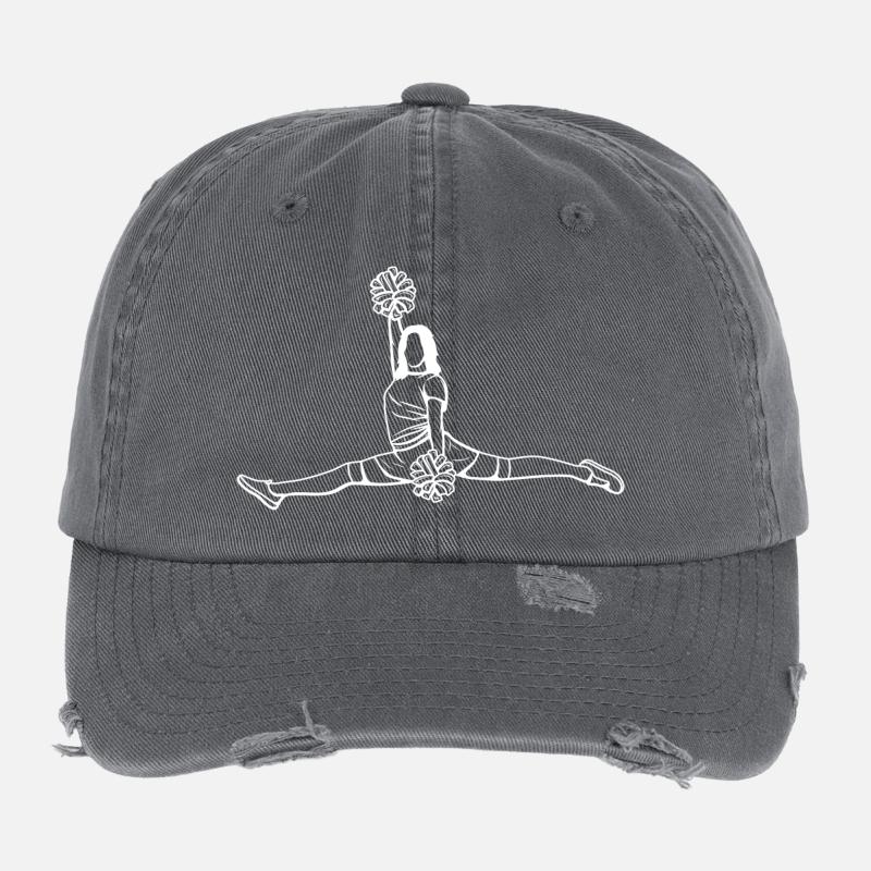 Cheerleader Sketch Flexfit Vintage Destroyed Cap