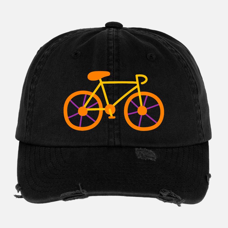Vélo Bande dessinée Enfants Cyclisme Cyclisme Vélo de route Coloré Casquette vintage effet usé Flexfit