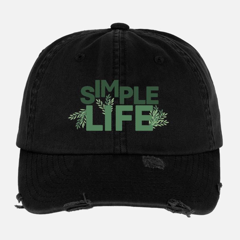Vie Simple - Vert Casquette vintage effet usé Flexfit