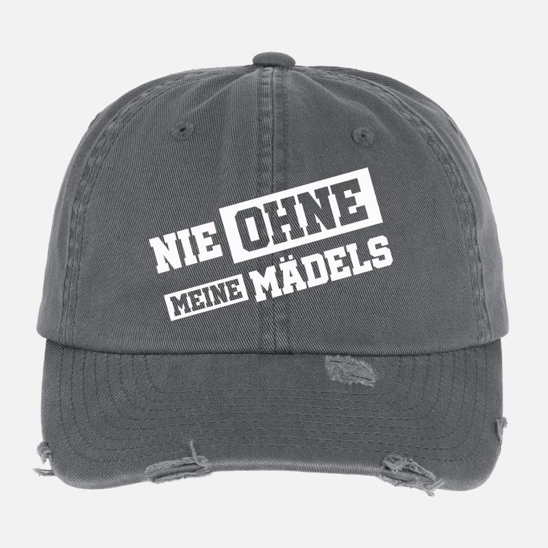 Nie Ohne Meine Mädels Flexfit Vintage Destroyed Cap