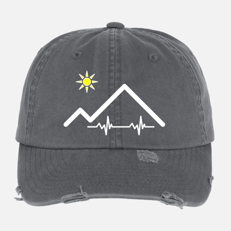 Pulsschlag der Berge Flexfit Vintage Destroyed Cap