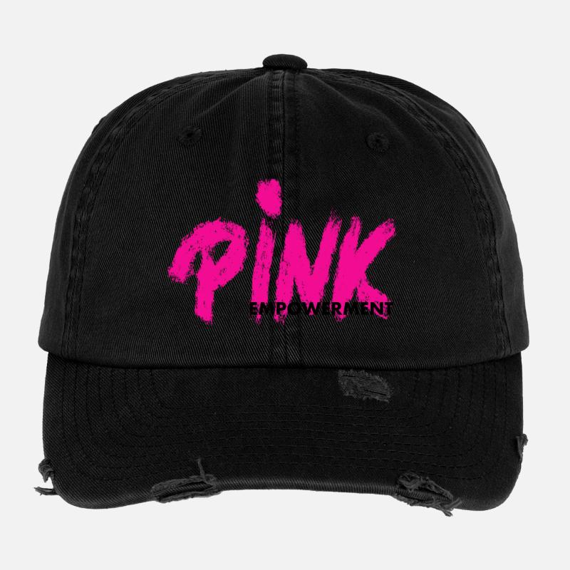Pink Empowerment Casquette vintage effet usé Flexfit