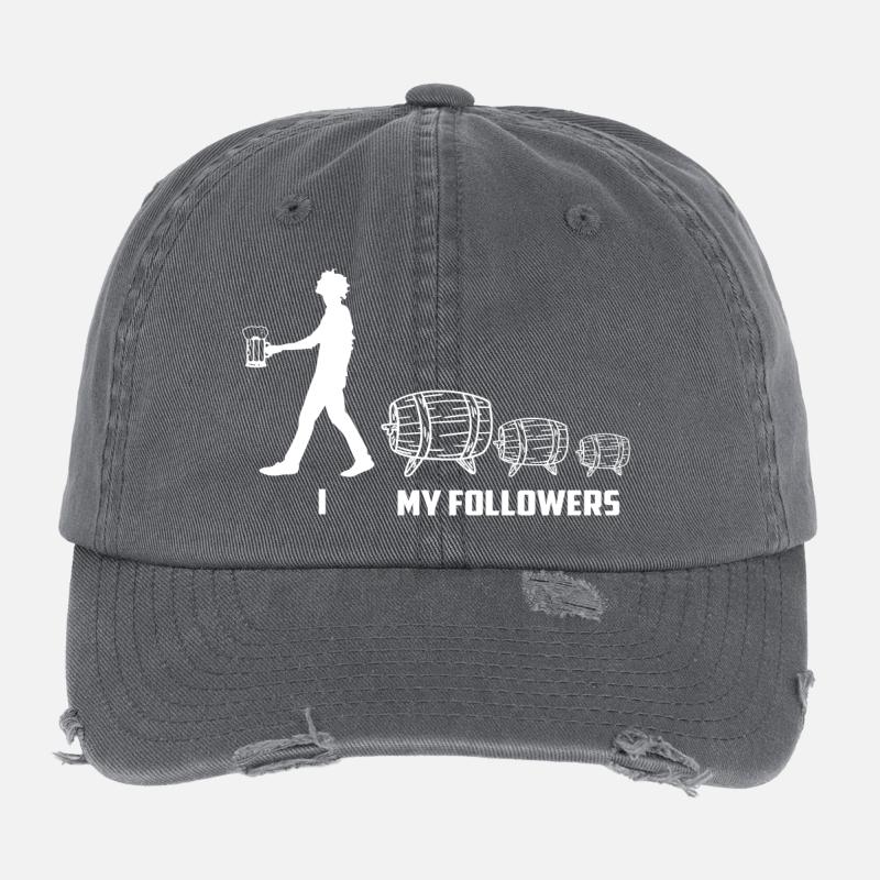 Bierfass Follower Flexfit Vintage Destroyed Cap