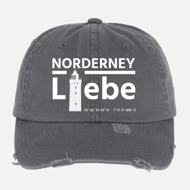 Norderney Liebe Flexfit Vintage Destroyed Cap