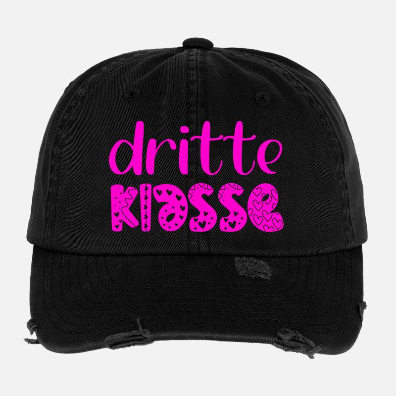 Grundschule 3. Klasse - Dritte Schulklasse Flexfit Vintage Destroyed Cap