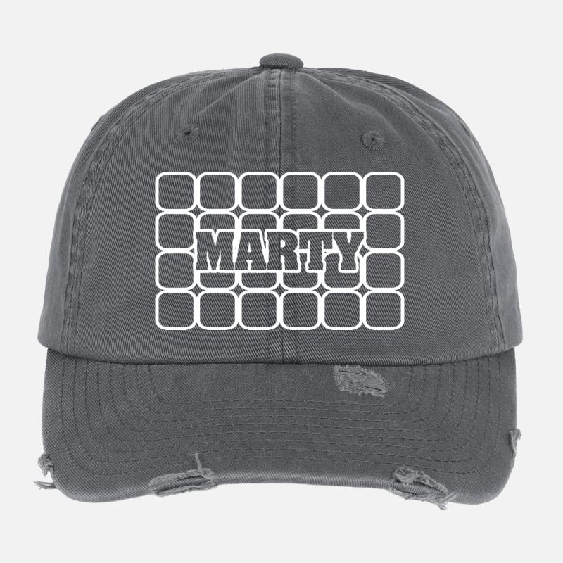 Man's name Marty Flexfit Vintage Destroyed Cap