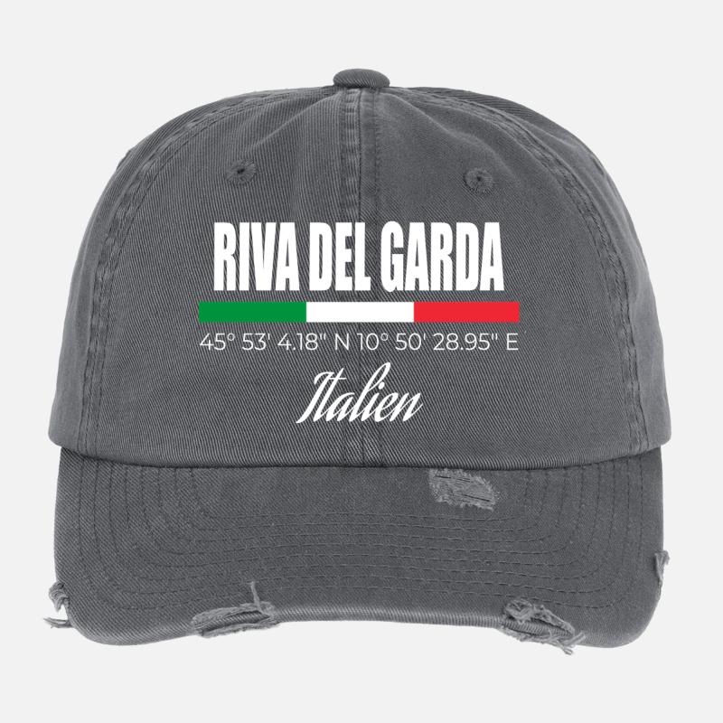 Riva del Garda Casquette vintage effet usé Flexfit
