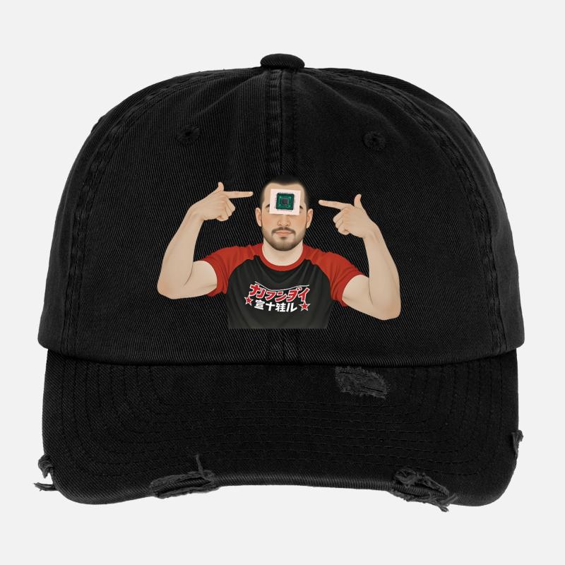 BRAIN PROCESSOR – Geek & Science-Fiction Flexfit Vintage Destroyed Cap