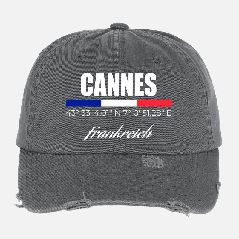 Cannes Casquette vintage effet usé Flexfit