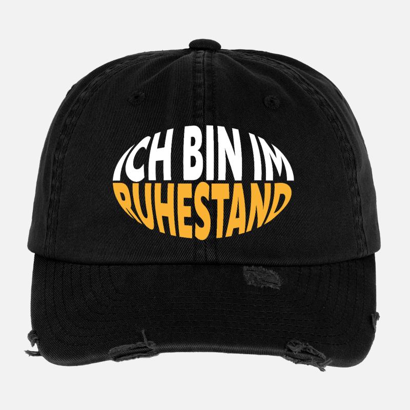 Ich bin im Ruhestand Flexfit Vintage Destroyed Cap