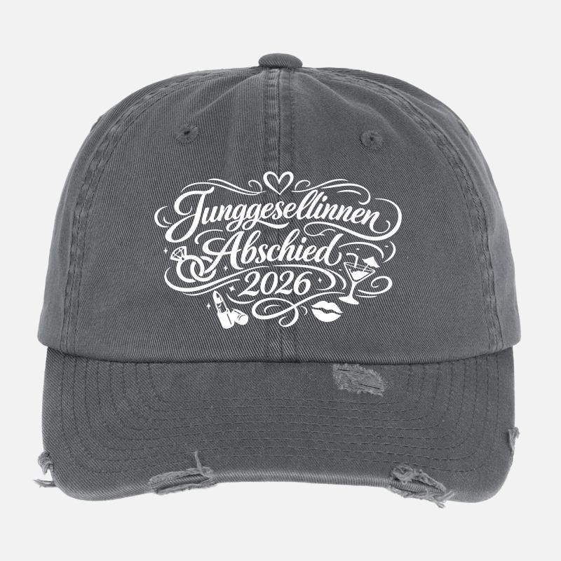 Junggesellinnenabschied 2026 Jga Flexfit Vintage Destroyed Cap