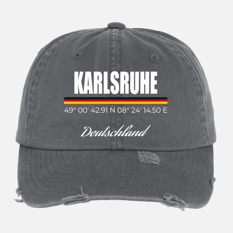 Karlsruhe Flexfit Vintage Destroyed Cap