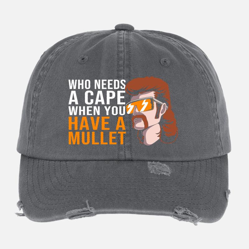 Coupe mulet Coupe mulet Casquette vintage effet usé Flexfit