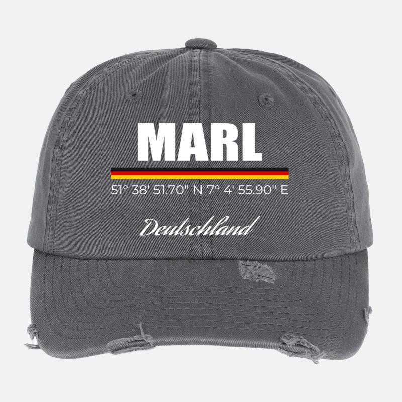 Marl Flexfit Vintage Destroyed Cap