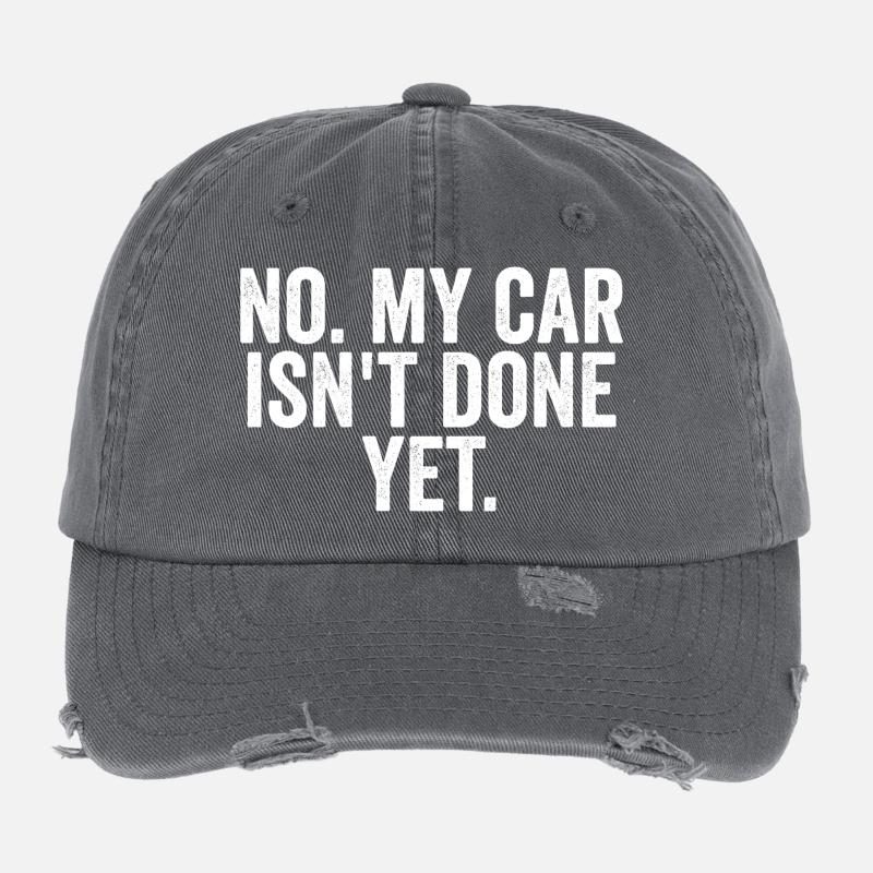 Non, ma voiture n’est pas encore prête ! (A drôle Casquette vintage effet usé Flexfit