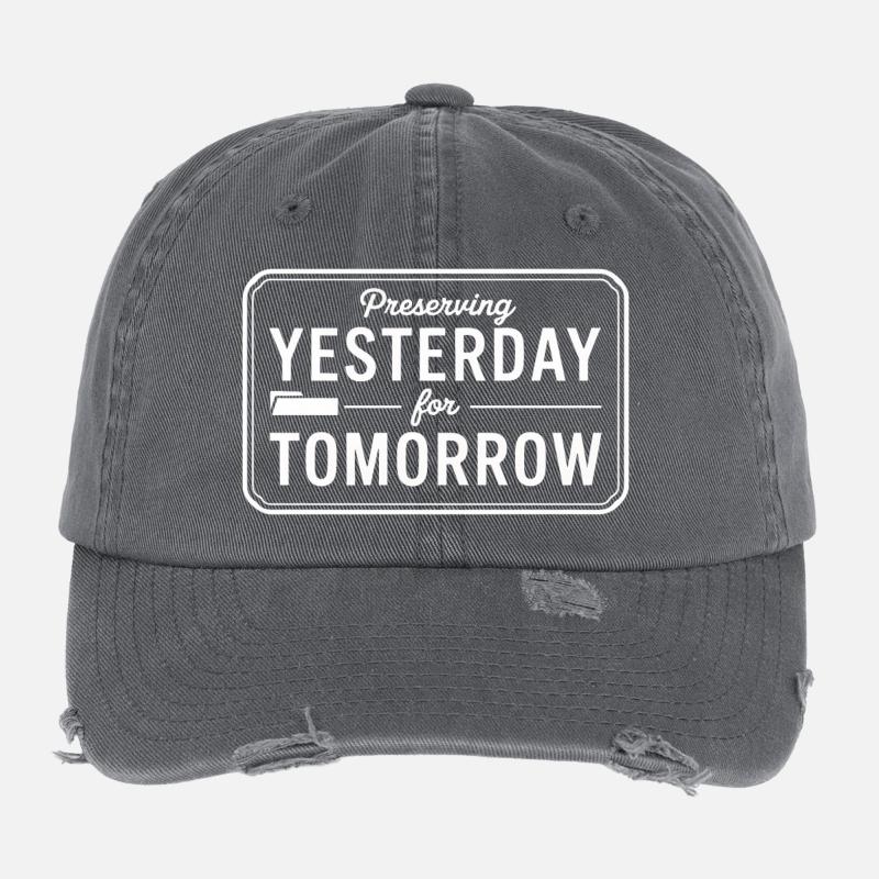 Preserving Yesterday for Tomorrow Flexfit Vintage Destroyed Cap