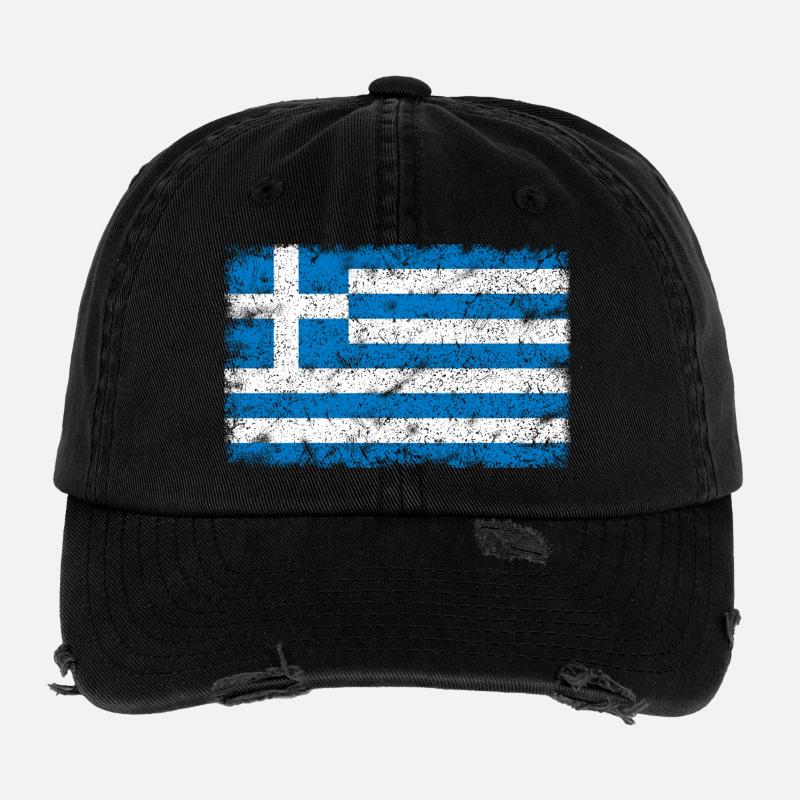Grèce Casquette vintage effet usé Flexfit