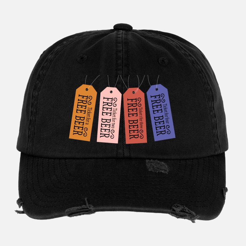 Freibier Ticket Flexfit Vintage Destroyed Cap