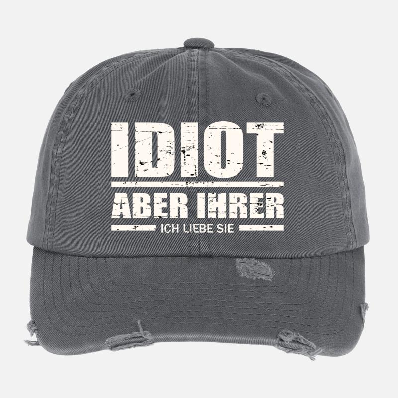 Idiot, aber ihrer ! Flexfit Vintage Destroyed Cap