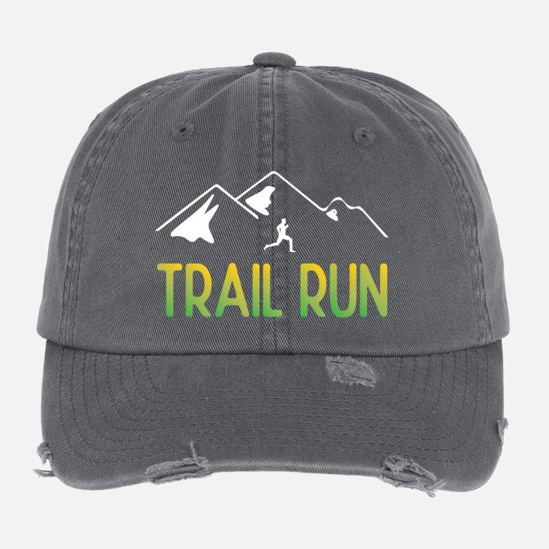 Course de sentier Casquette vintage effet usé Flexfit