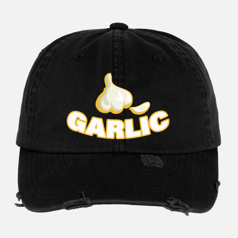 GARLIC Flexfit Vintage Destroyed Cap
