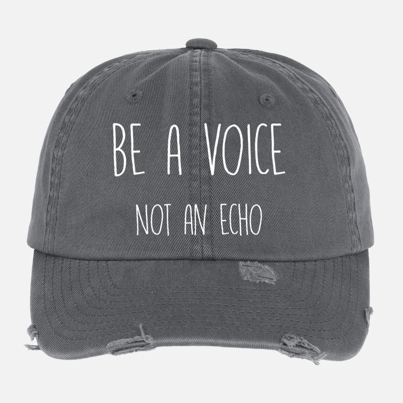 Soyez une voix, pas un écho Casquette vintage effet usé Flexfit