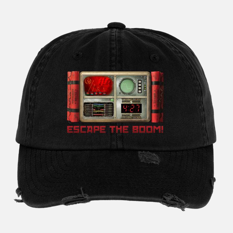 Échappez au BOOM ! Casquette vintage effet usé Flexfit
