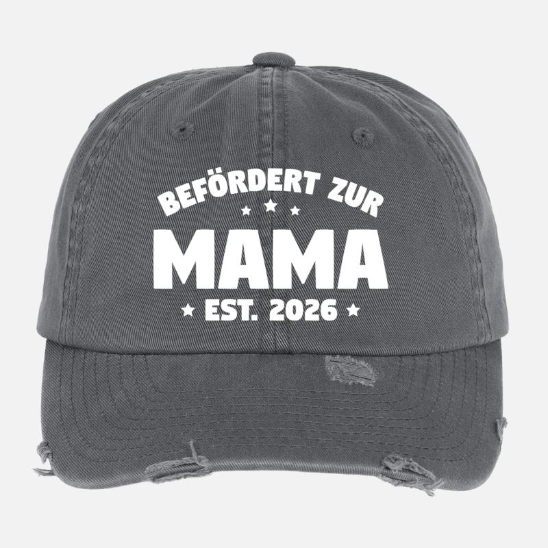 Promue maman 2026 – Grossesse Casquette vintage effet usé Flexfit