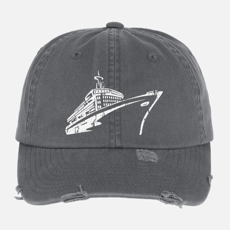 Bateau de croisière Navire de croisière Luxe Casquette vintage effet usé Flexfit