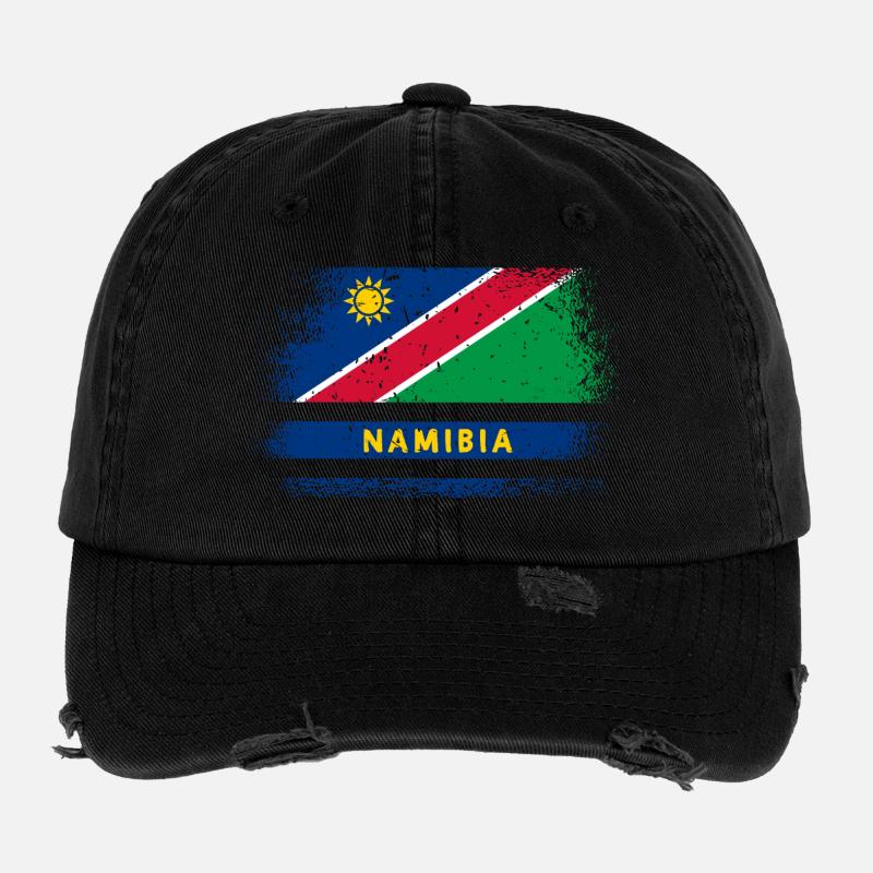 Namibia Flaggen Design Flexfit Vintage Destroyed Cap