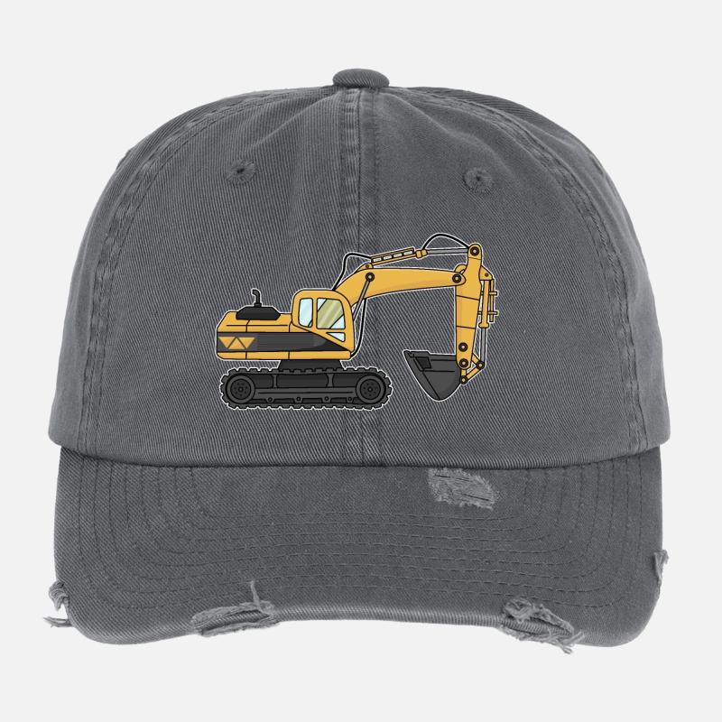 Bagger, Baustelle Flexfit Vintage Destroyed Cap