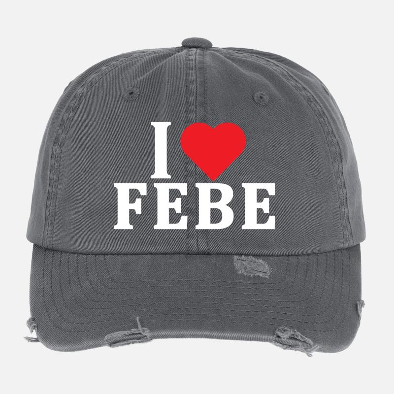T-Shirt Ich liebe Phoebe T-Shirt Geschenkidee Flexfit Vintage Destroyed Cap