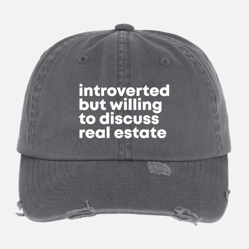 Immobilien Flexfit Vintage Destroyed Cap