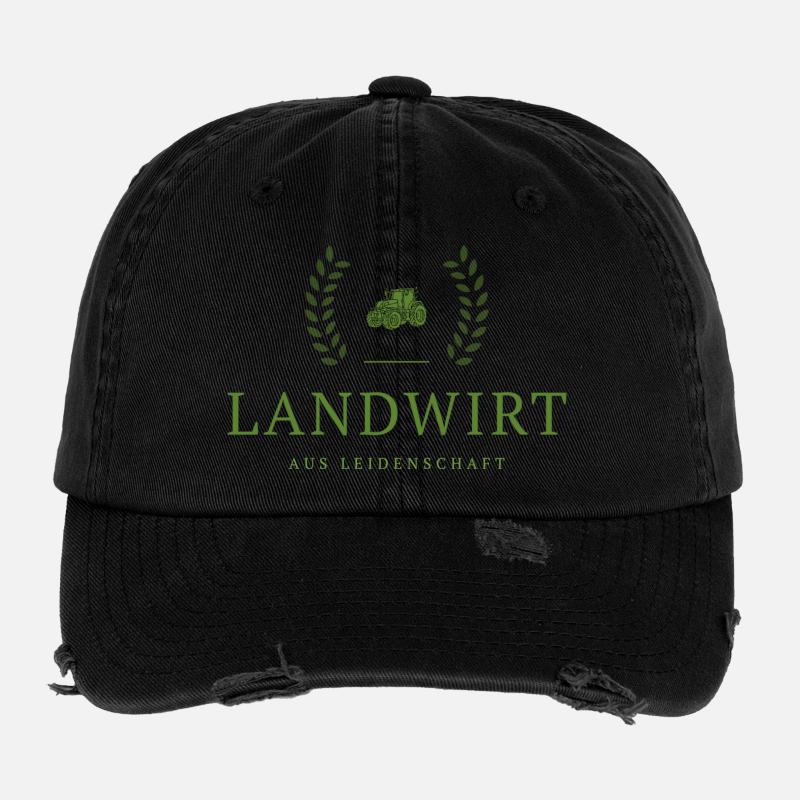 Landwirt Leidenschaft Emblem Flexfit Vintage Destroyed Cap