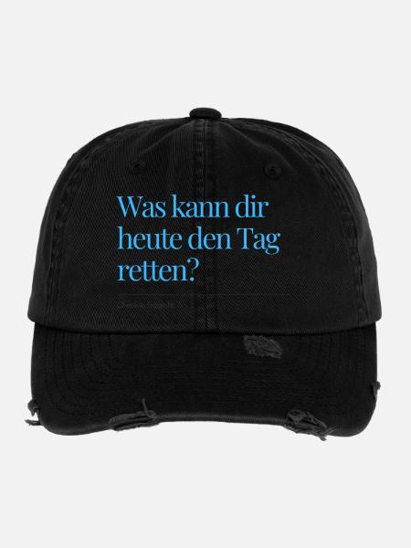 Question n° 5 - Casquette vintage effet usé Flexfit - noir - Devant