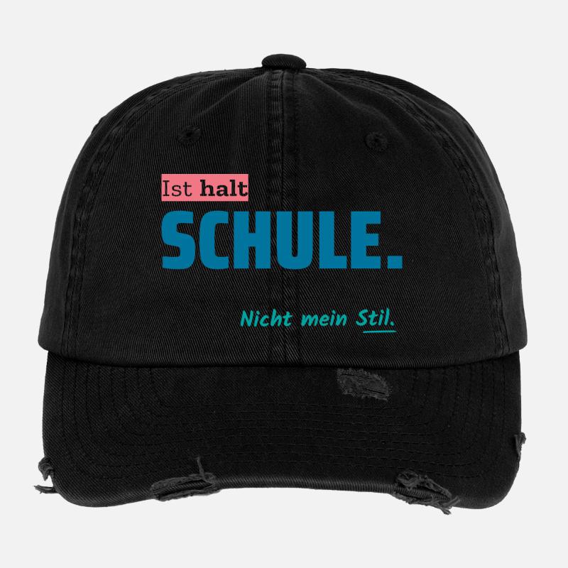 Ist halt SCHULE. Nicht mein Stil. Flexfit Vintage Destroyed Cap