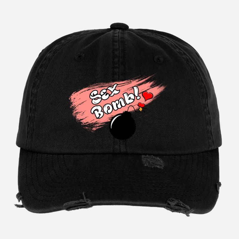 Sexbombe Flexfit Vintage Destroyed Cap