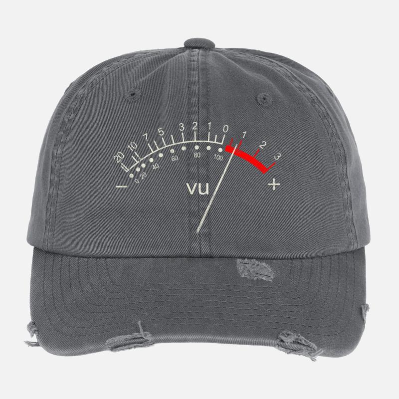Retro VU Meter Flexfit Vintage Destroyed Cap