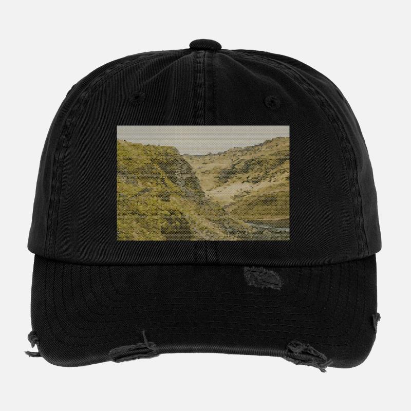 Canyon en maille géométrique Casquette vintage effet usé Flexfit