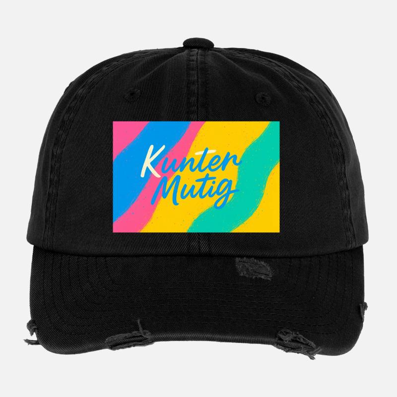 Kunter Mutig Farbrausch Flexfit Vintage Destroyed Cap