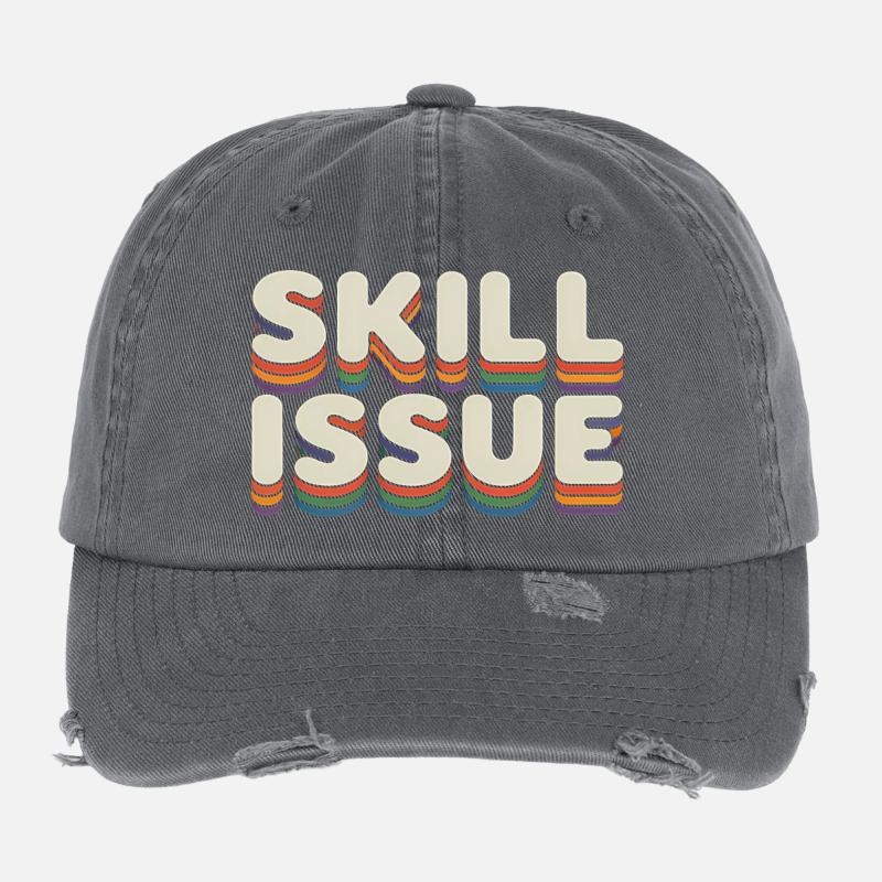 Problème de compétence - Funny Gen Alpha Memes Casquette vintage effet usé Flexfit