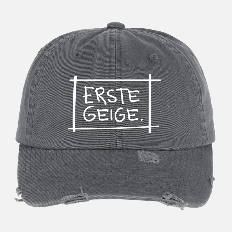 First fiddle – minimalist ambiguous saying Flexfit Vintage Destroyed Cap